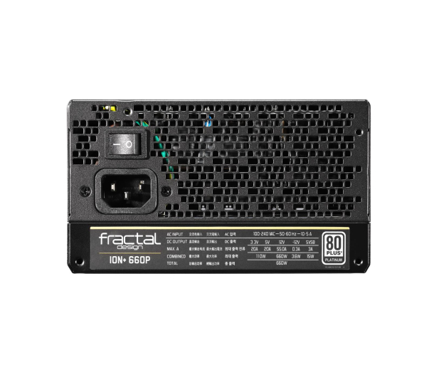 FRACTAL DESIGN Ion+ 660w 80PLUS Platinum FD-PSU-IONP-660P-BK-EU - 524632 - zdjęcie 6